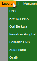 Sistem Informasi Kepegawaian Menu Data Proses Sistem Informasi Kepegawaian Menu Data Proses