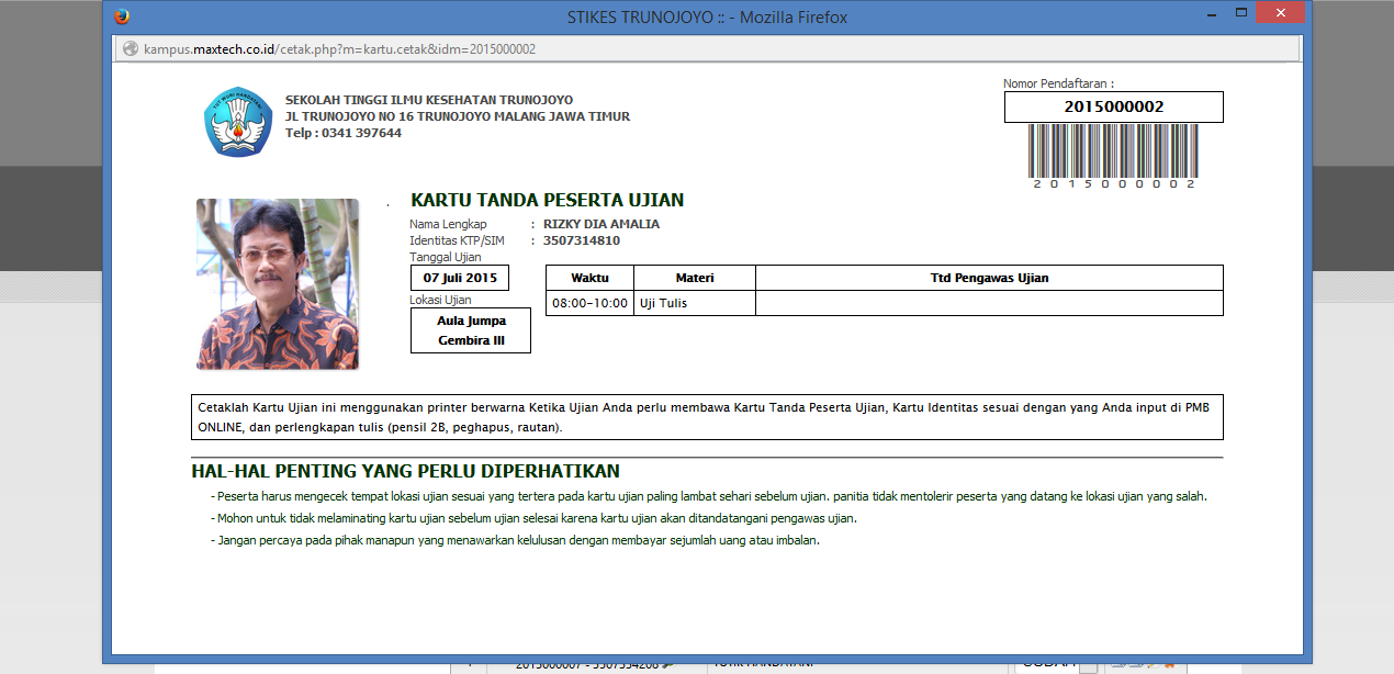 Sistem Informasi Akademik Kampus / Universitas Berbasis Website