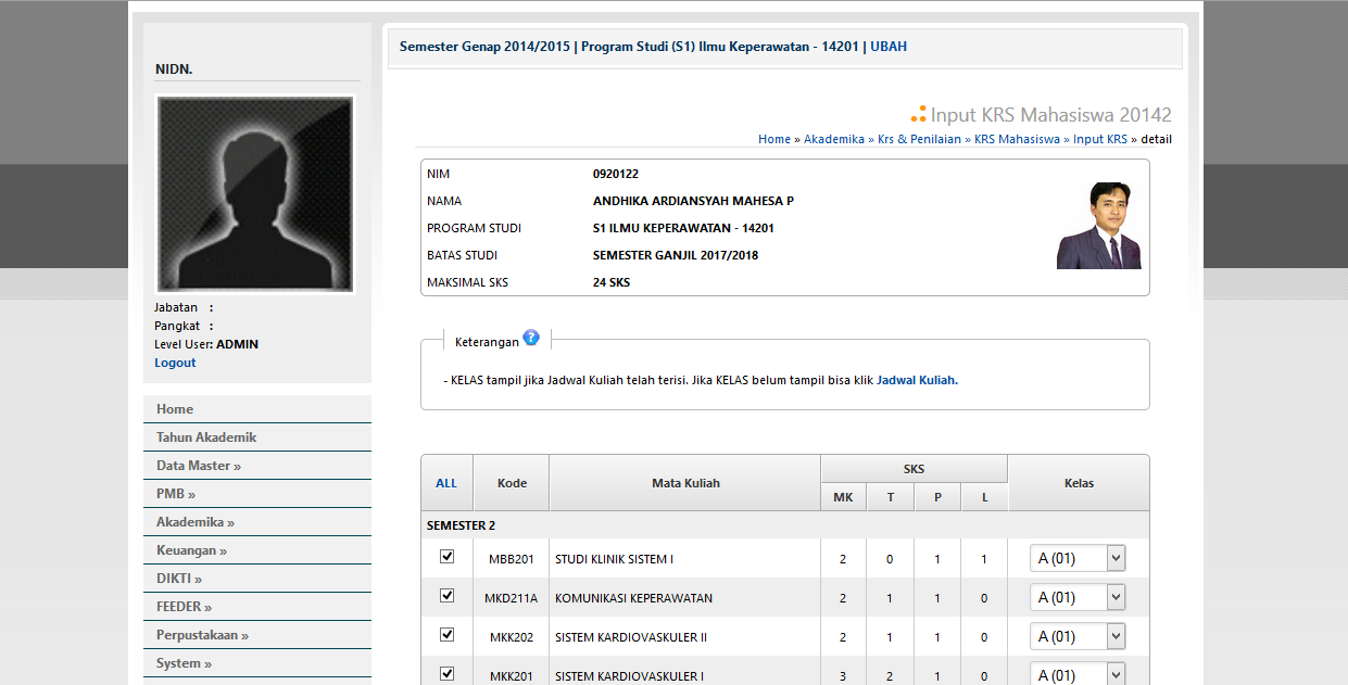 Sistem Informasi Akademik Kampus / Universitas Berbasis Website