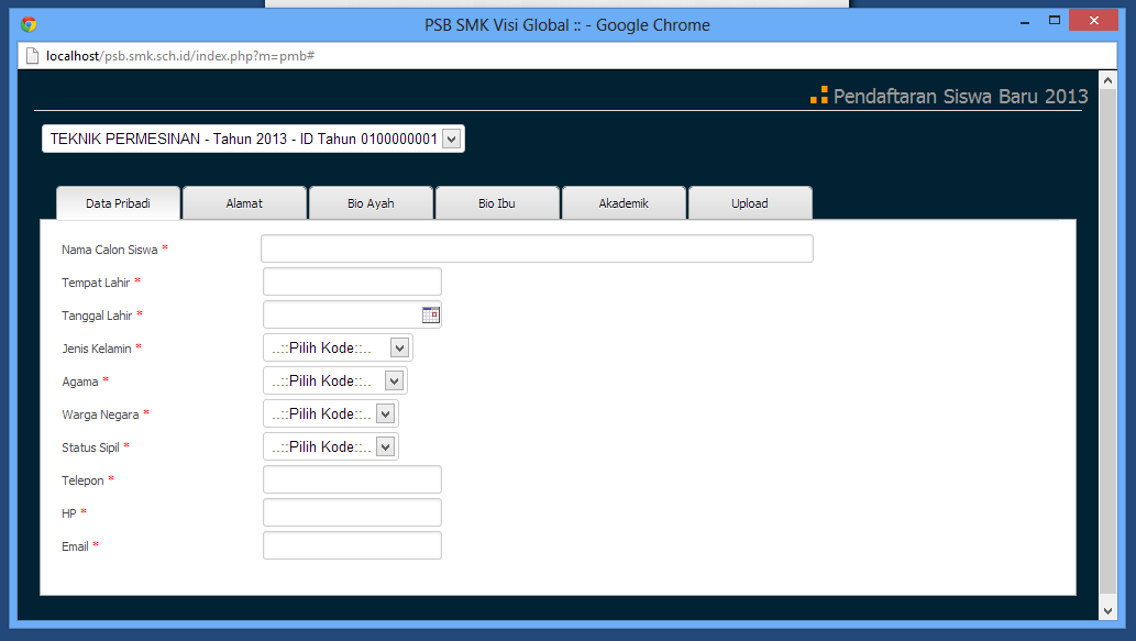 Form PSB Online Form PSB Online