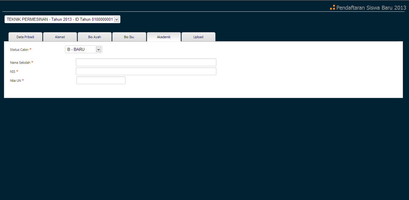 Gambar Form PSB Online Di Tab Data Akademik Gambar Form PSB Online Di Tab Data Akademik